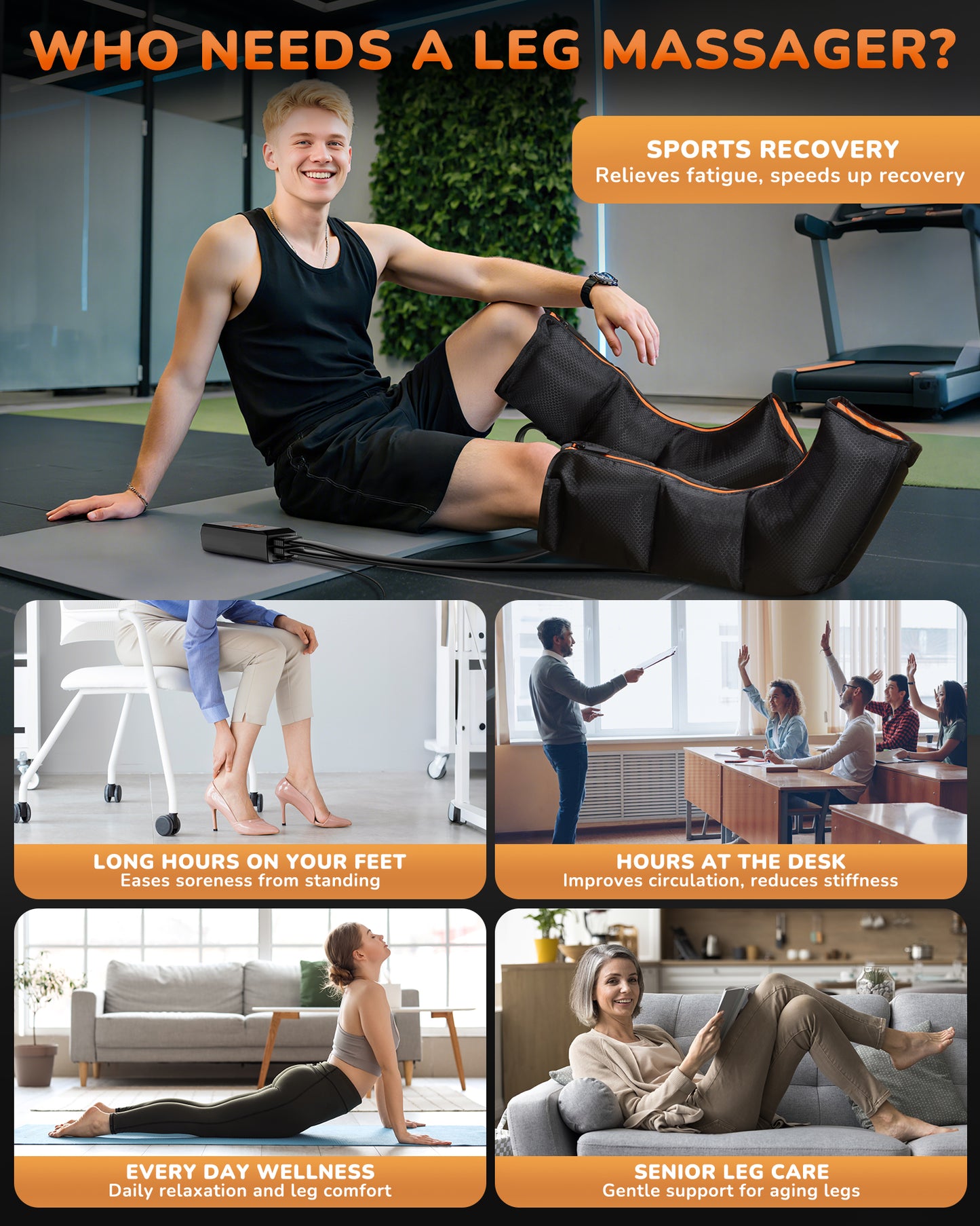 Foot & Calf Massager with Heat