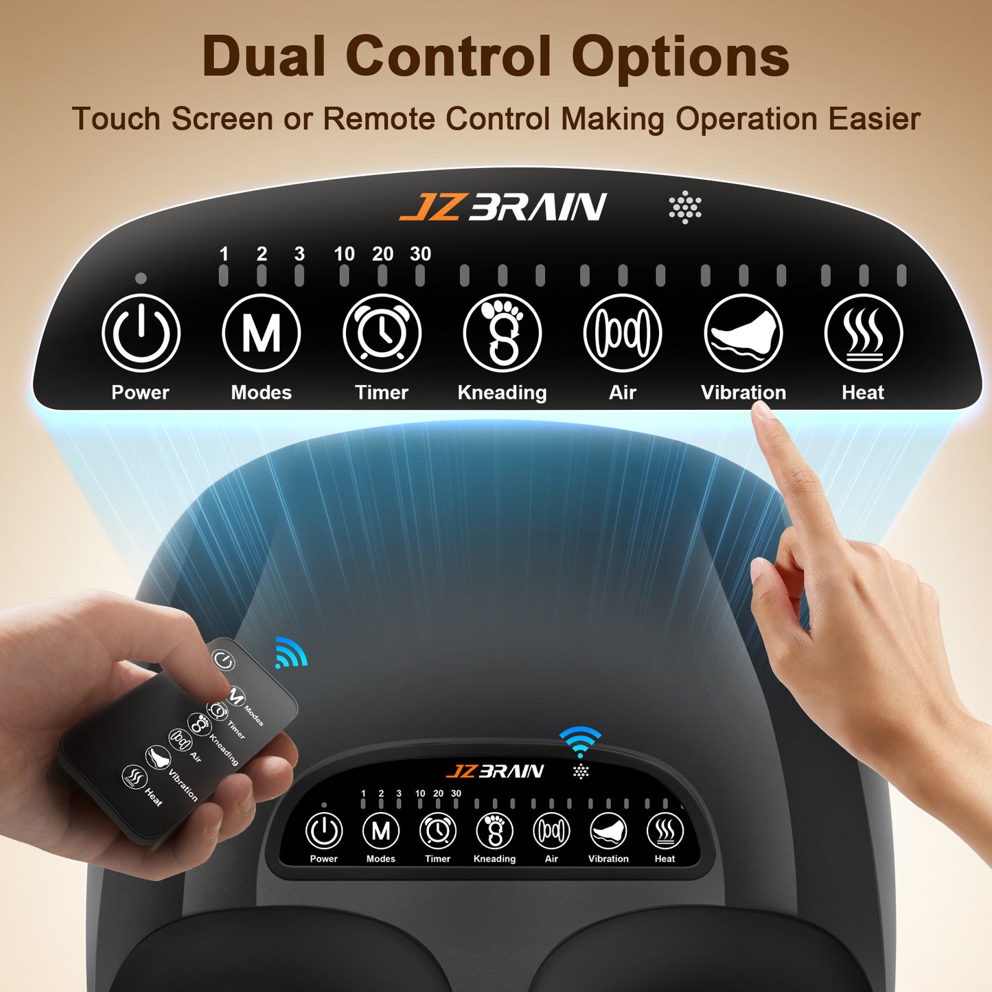 Shiatsu Foot Massager with Heat & Vibration
