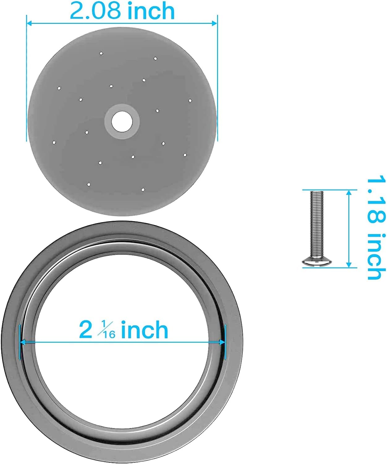 Sprayer Head Replacement Part - Grey