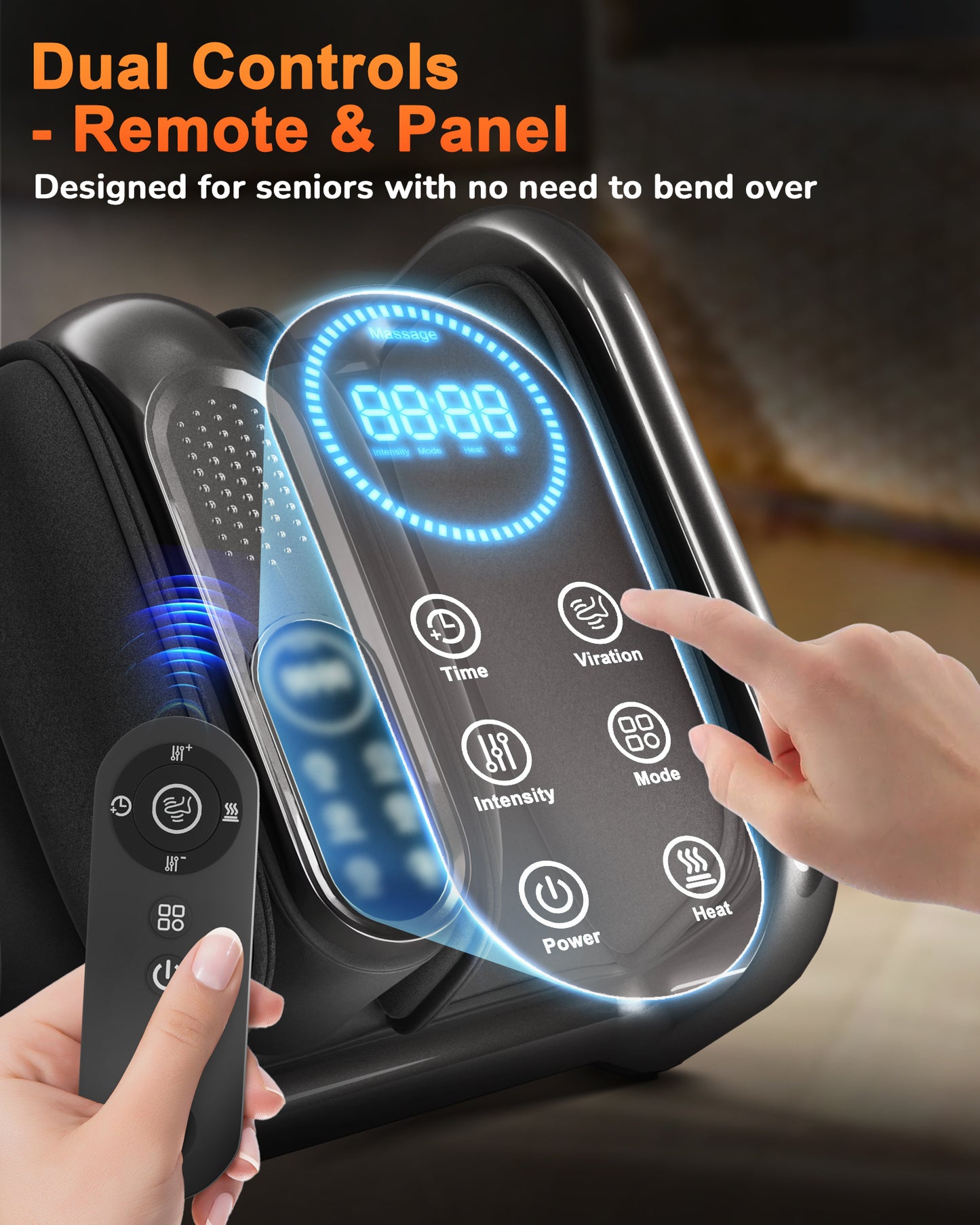 JZBRIAN Shiatsu Foot Massager Machine with Heat : Deep Kneading Foot Massager with Vibration for Plantar Fasciitis, Neuropathy, Pain Relief, Circulation - Gifts for Women, Men