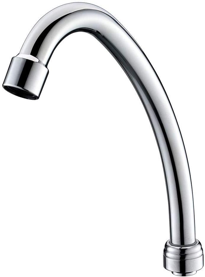 Swivel Gooseneck Spout for All JZBRAIN Commerical Faucet Wall Mount Kitchen Faucet Swing Nozzle