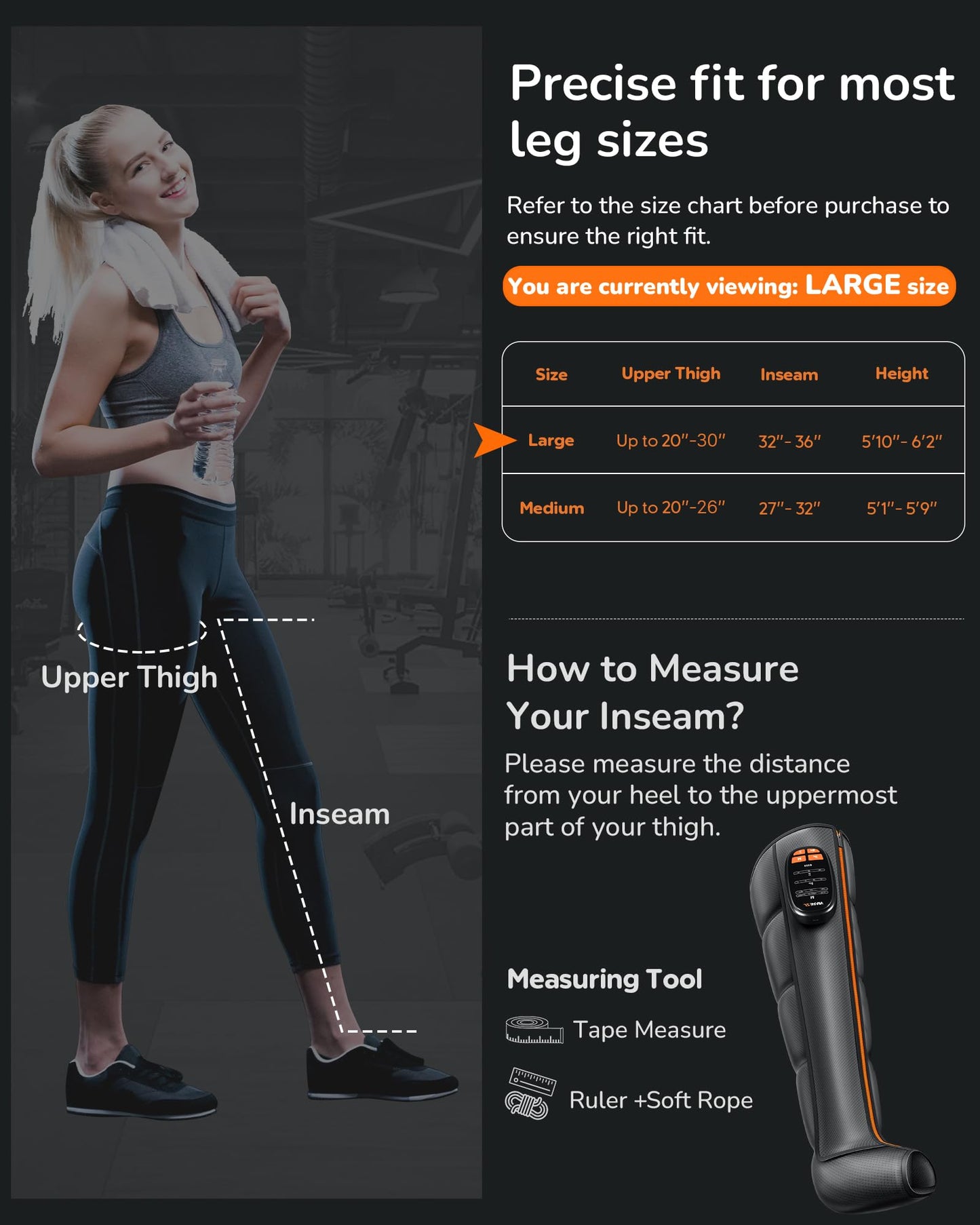 Air Compression Leg Recovery System(cordless) - 1 Count