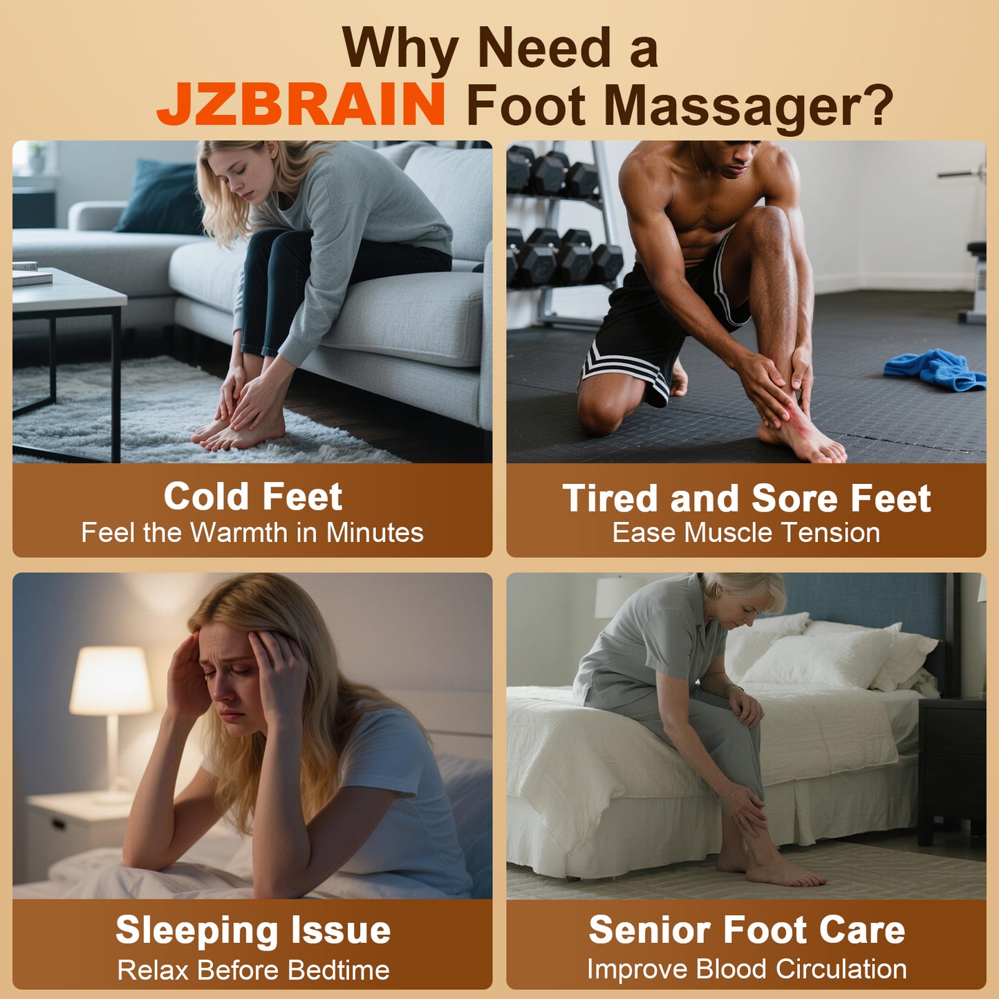 Shiatsu Foot Massager with Heat & Vibration