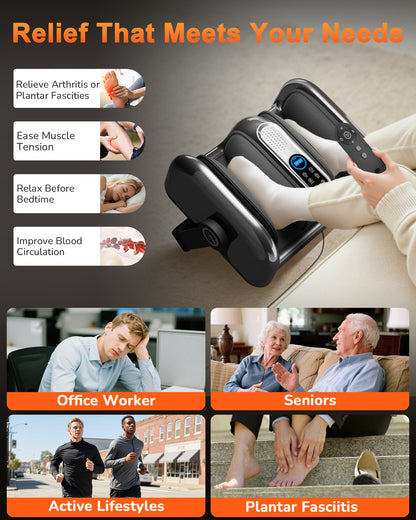JZBRIAN Shiatsu Foot Massager Machine with Heat : Deep Kneading Foot Massager with Vibration for Plantar Fasciitis, Neuropathy, Pain Relief, Circulation - Gifts for Women, Men
