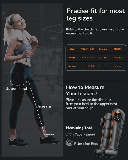 Sequential Air Compression Leg Recovery System(Cordless) - 2 Count