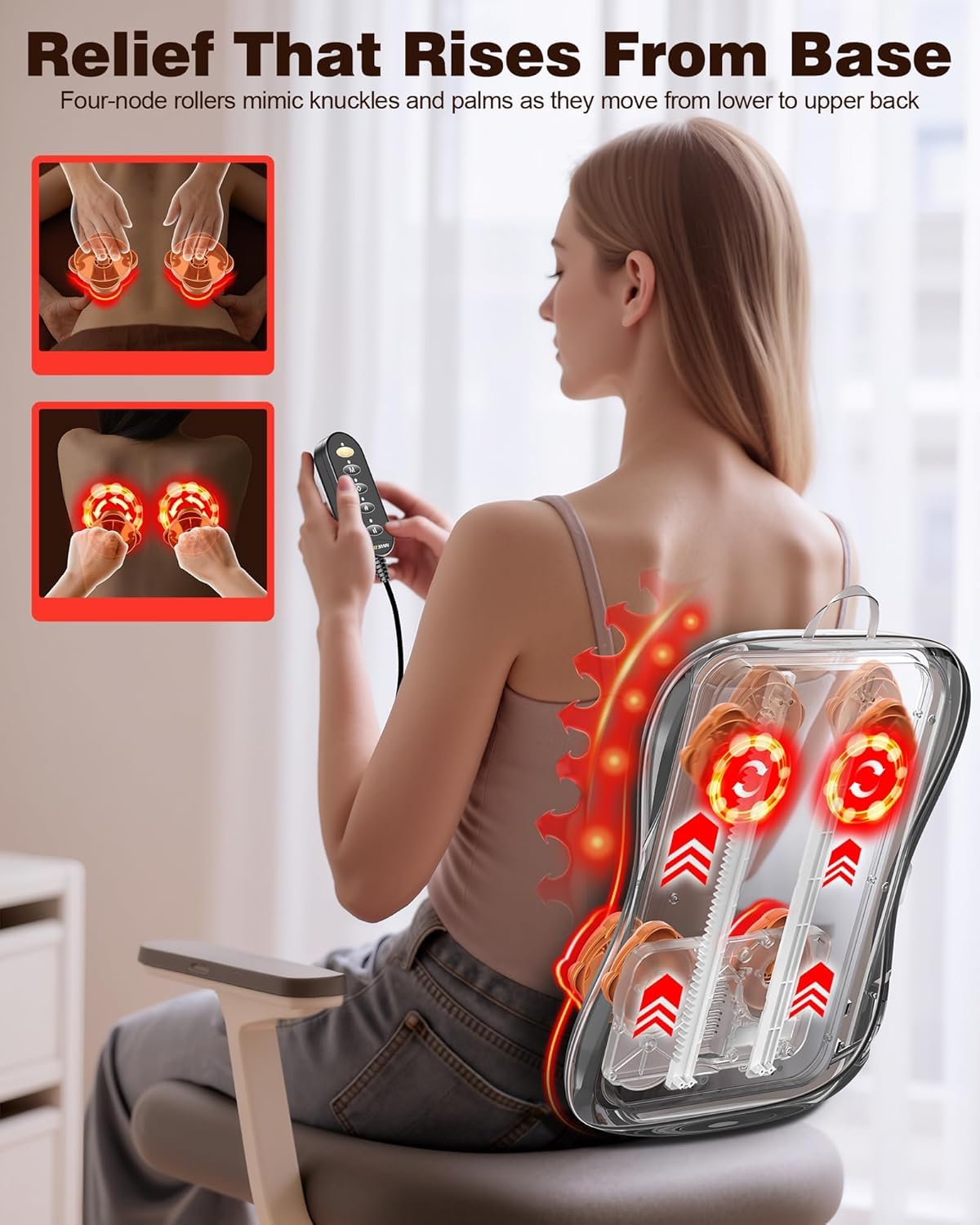 Shiatsu Back Massager with Heat