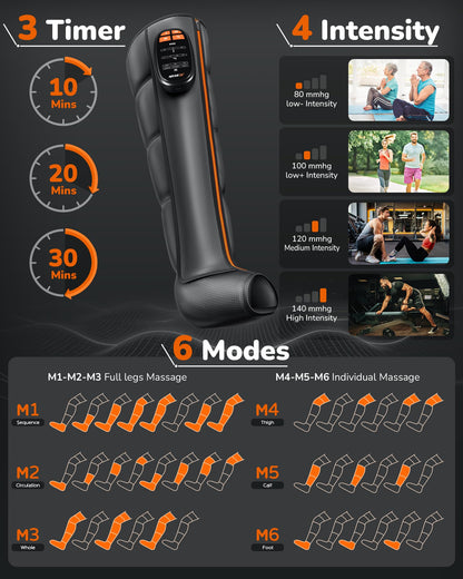 Air Compression Leg Recovery System(cordless) - 1 Count