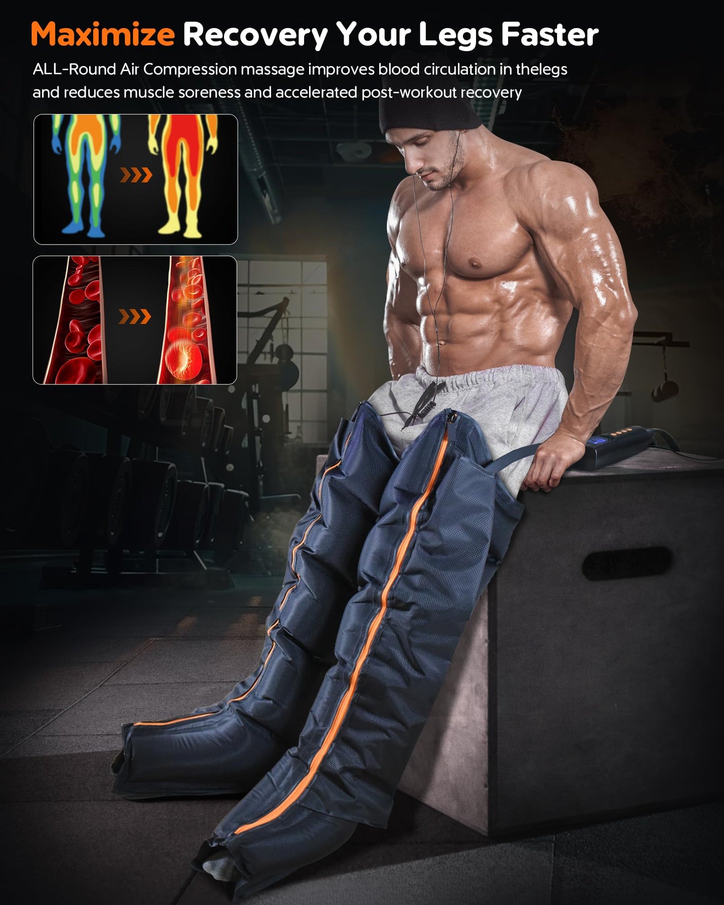 Sequential Air Leg Compression Massager