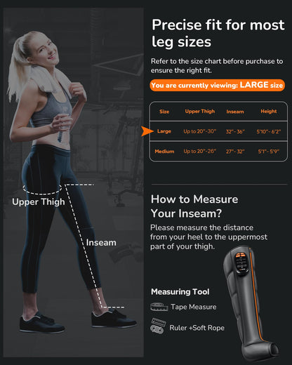Air Compression Leg Recovery System(cordless) - 1 Count