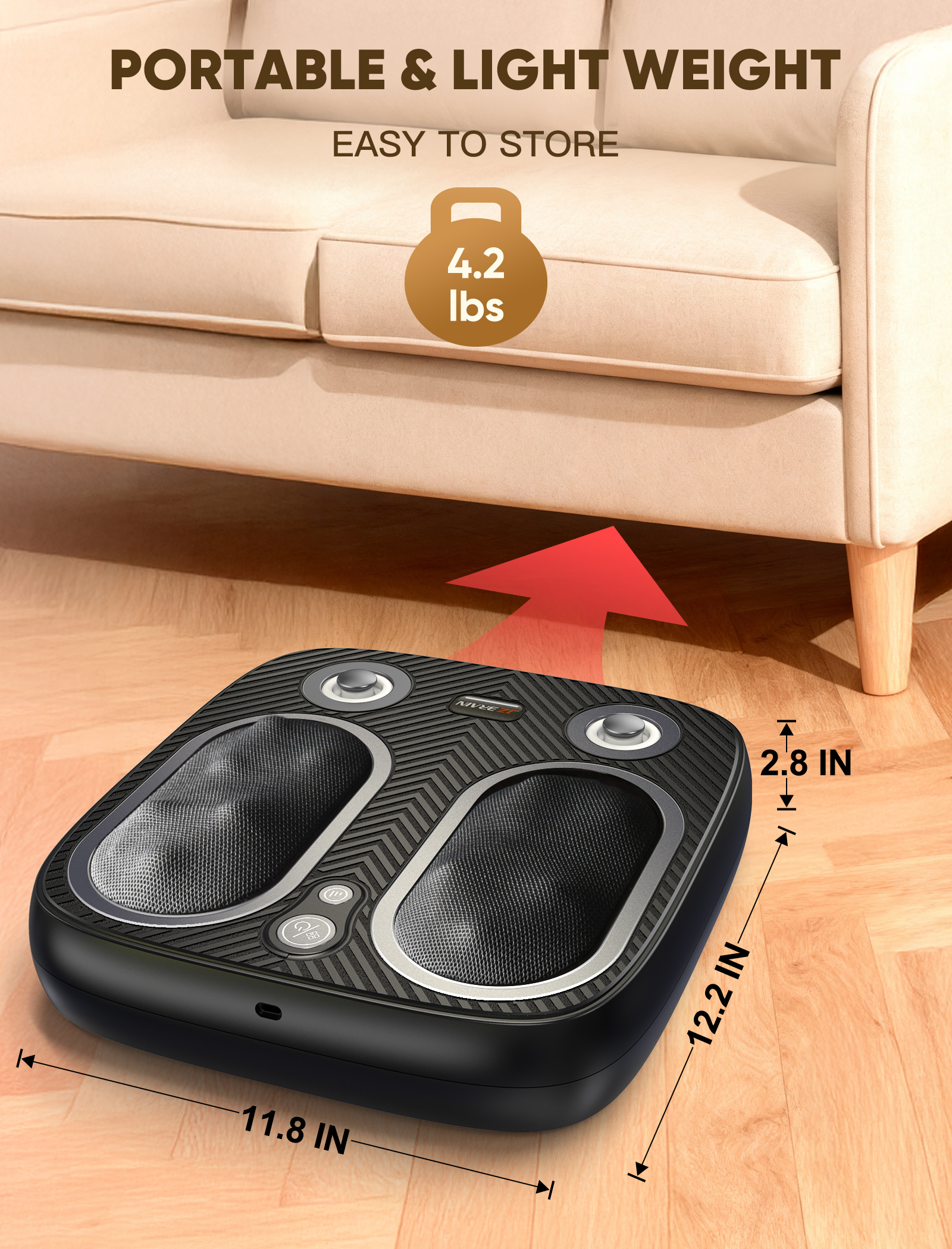 Shiatsu Foot Massager with Vibration Therapy