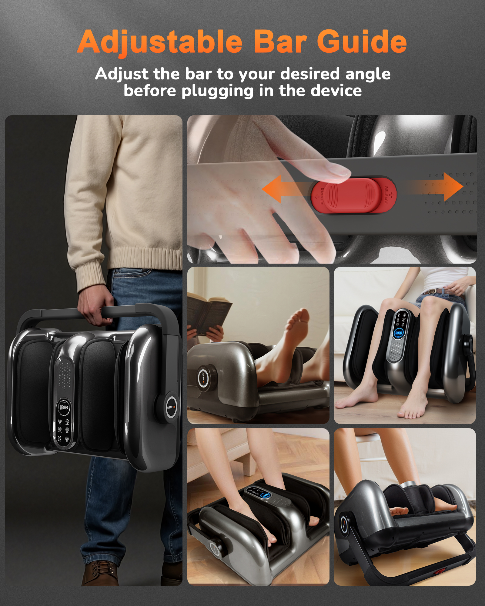 Shiatsu Foot Massager Machine with Heat
