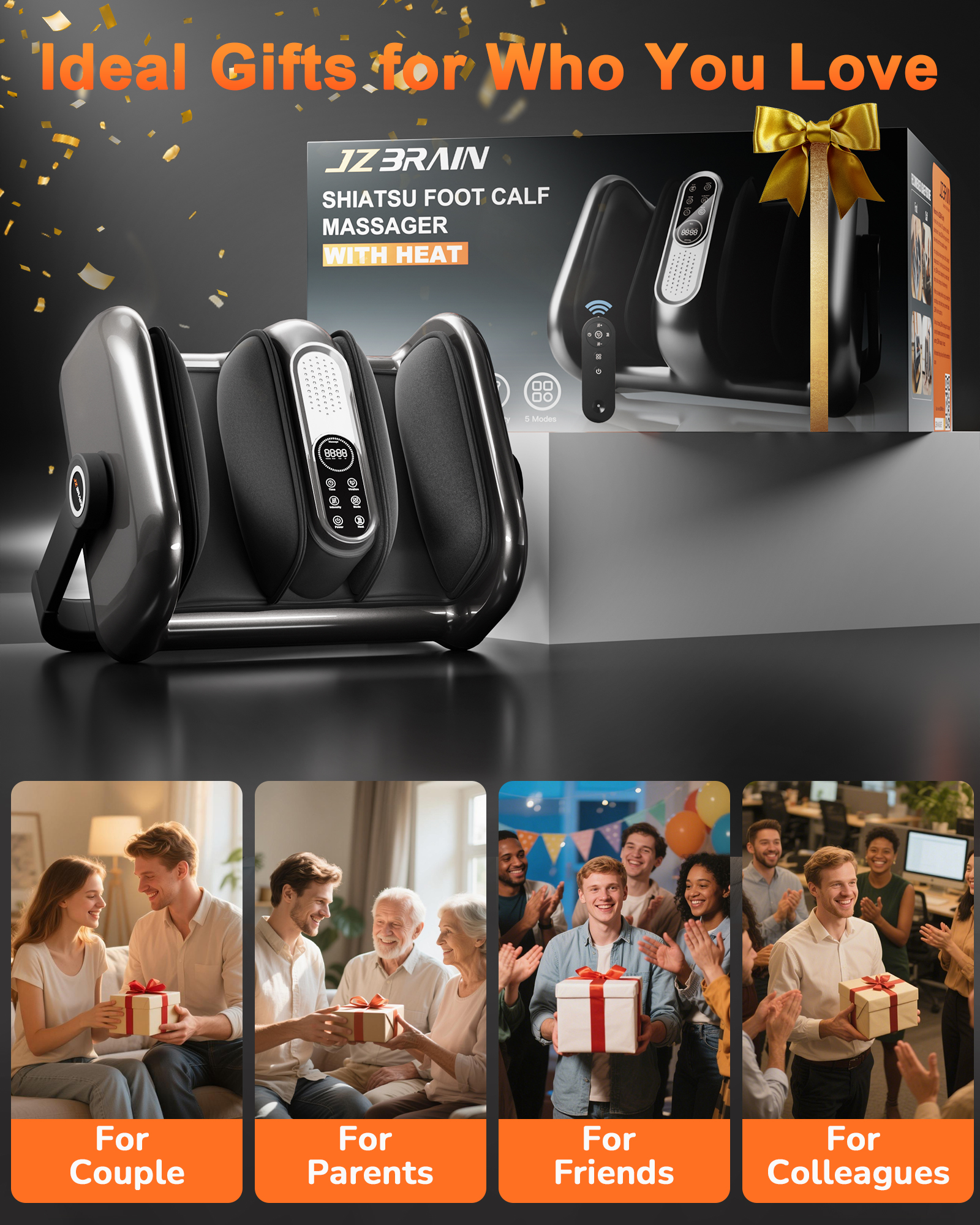 Shiatsu Foot Massager Machine with Heat